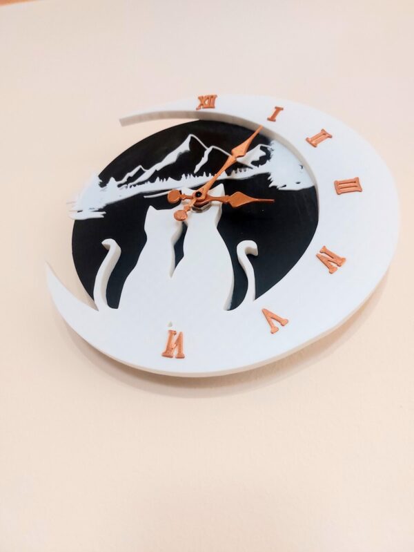 Cat lover modern wall clock - Image 2