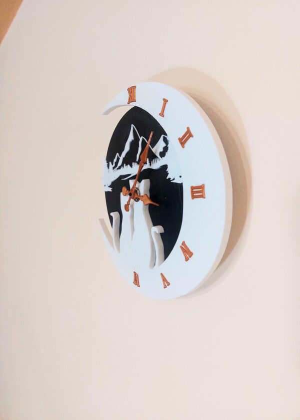 Cat lover modern wall clock