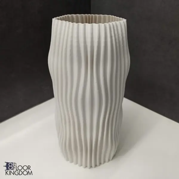 3D Printed vase, Modern home decor, Ribbed vase, Amorphous vase, Room decor, Dried flowers vase,Gift for new house,Decorative vase,Gift idea